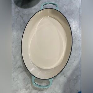 Le Creuset 3qt Oval Baker, Color: Sage